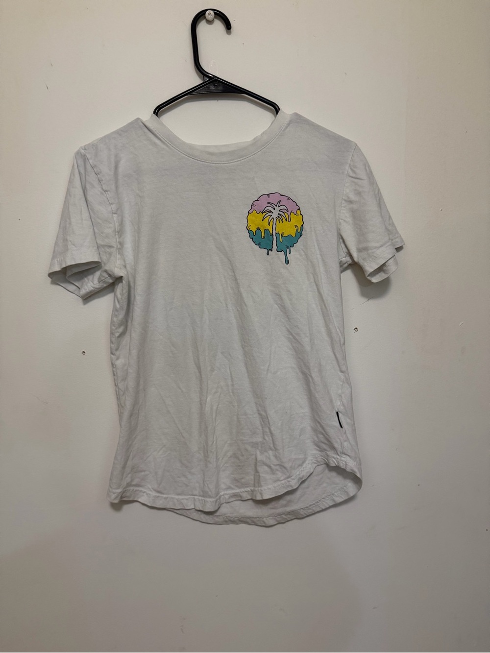 DK White Short-Sleeve Graphic Palm Tee - Men